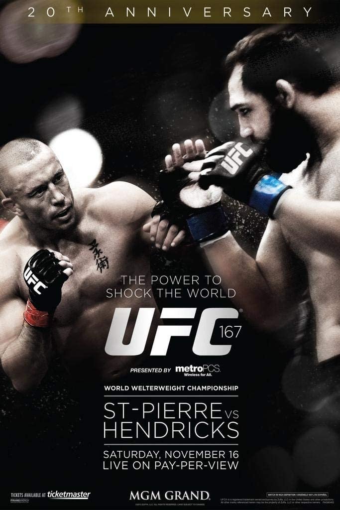 UFC 167 St Pierre Vs. Hendricks Magnet