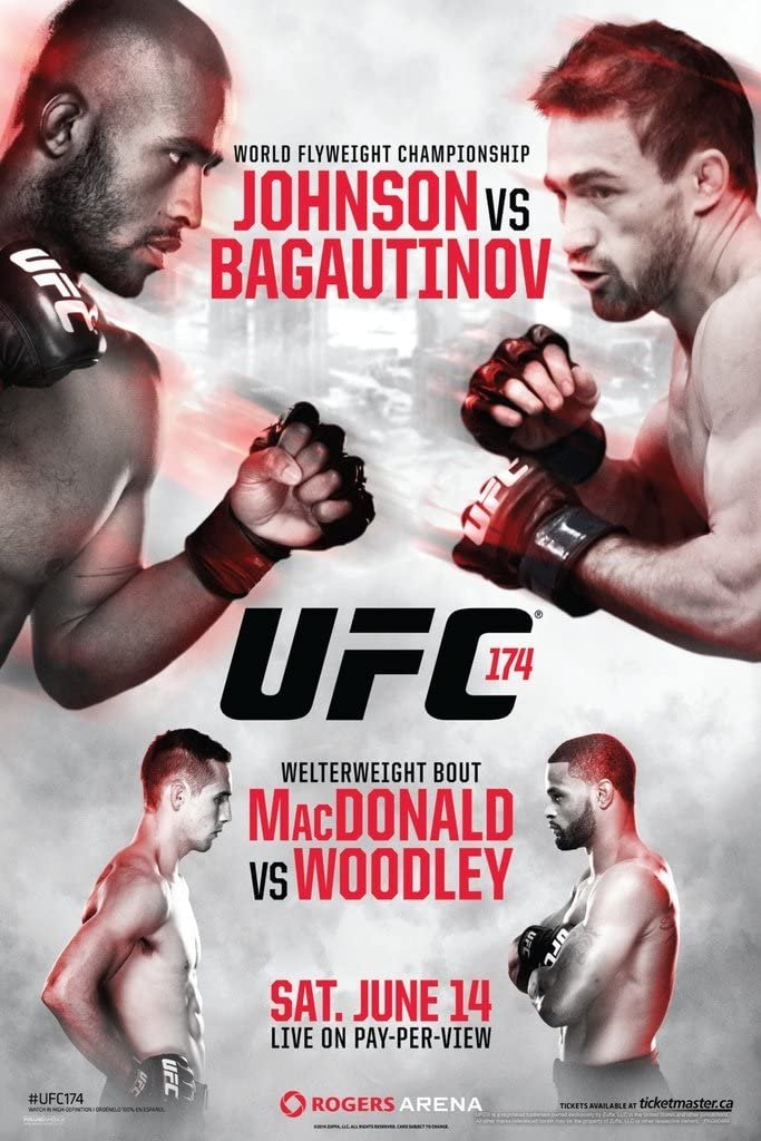 UFC 174 Johnson Vs. Bagautinov Poster Print