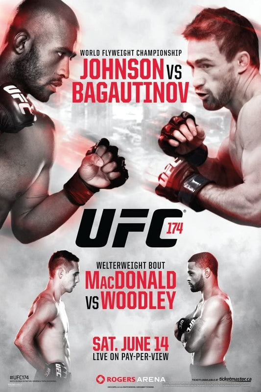UFC 174 Johnson Vs. Bagautinov Keychain