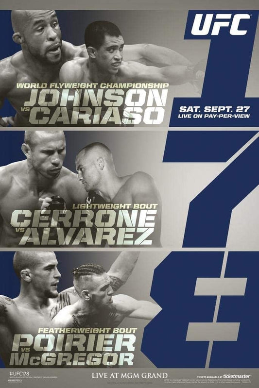UFC 178 Johnson Vs. Cariaso Poster Print
