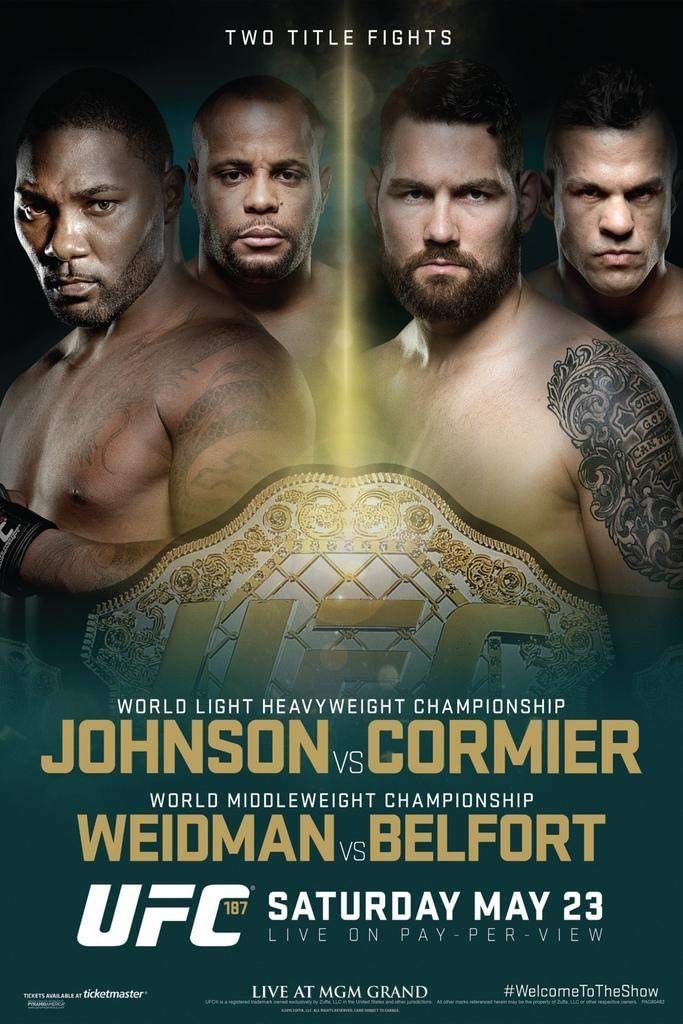 UFC 187 Johnson Vs. Cormier Keychain
