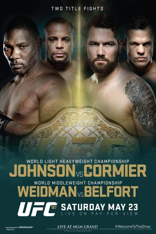 UFC 187 Johnson Vs. Cormier Keychain