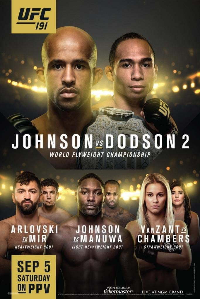 UFC 191 Johnson Vs. Dodson 2 Keychain