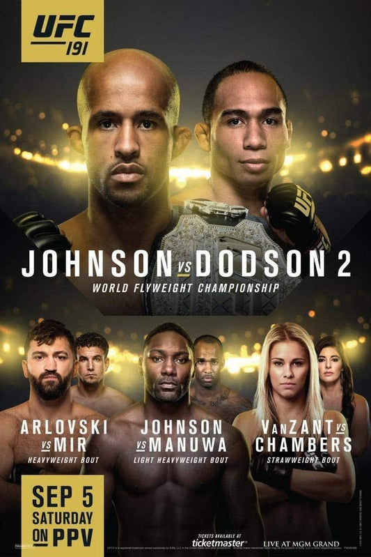 UFC 191 Johnson Vs. Dodson 2 Keychain