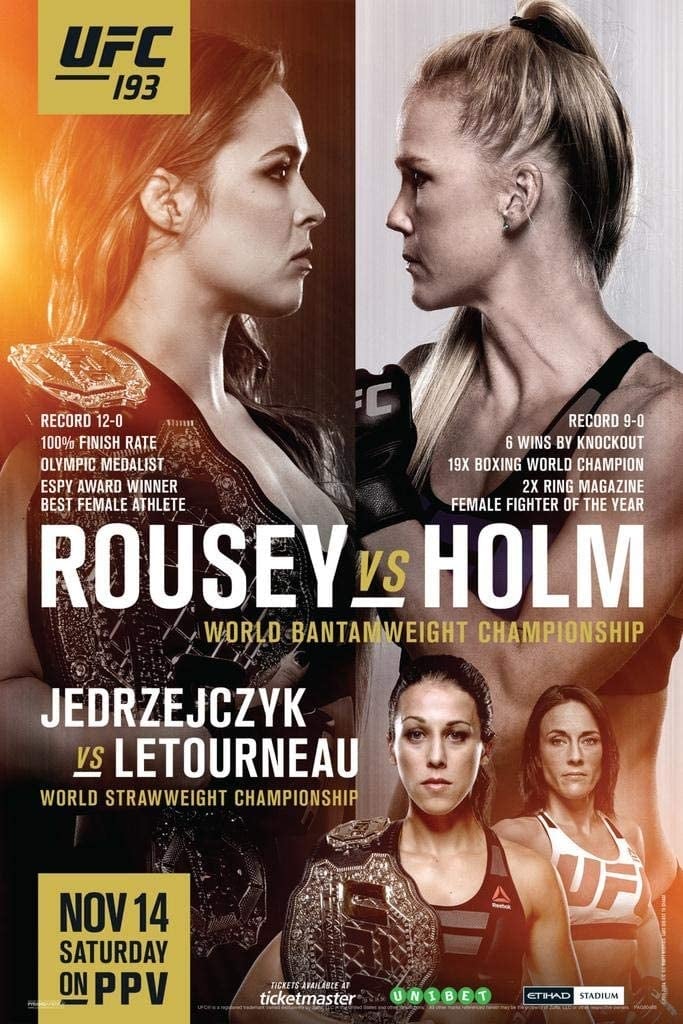 UFC 193 Rousey Vs. Holm Jigsaw Puzzle