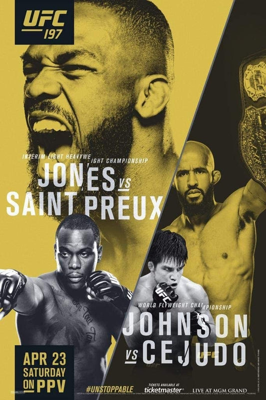UFC 197 Jones Vs. Saint Preux Keychain