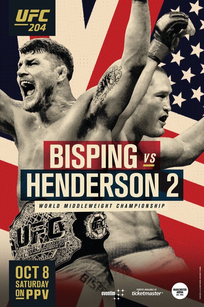 UFC 204 Bisping Vs. Henderson 2 Keychain