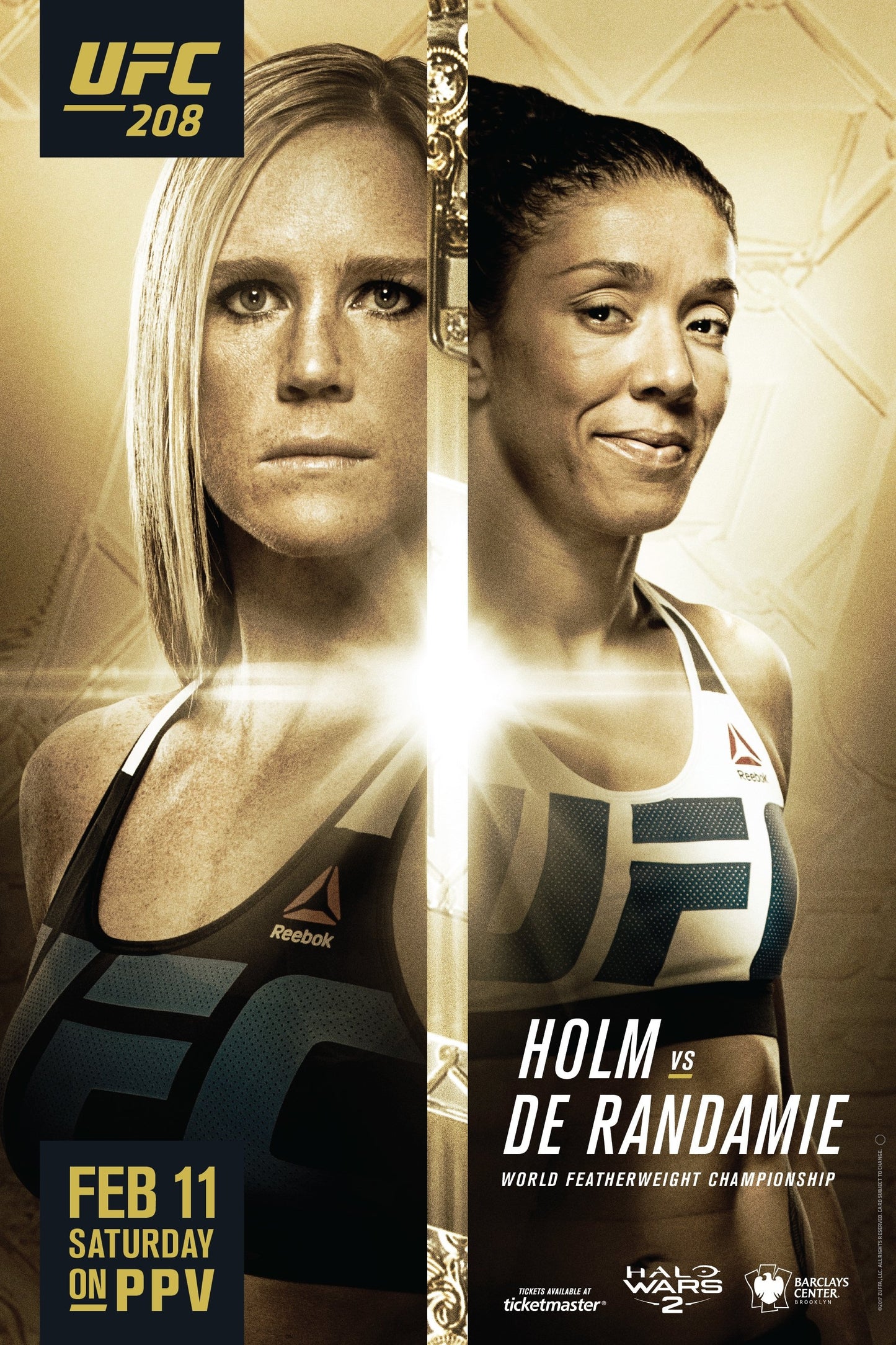UFC 208 Holm Vs. De Randamie Poster Print
