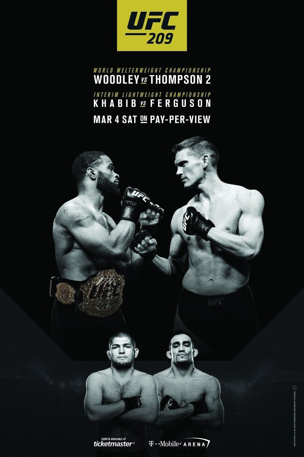 UFC 209 Woodley Vs. Thompson 2 Jigsaw Puzzle