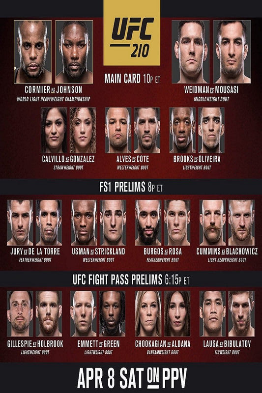 UFC 210 Cormier Vs. Johnson 2 Early Prelims Keychain