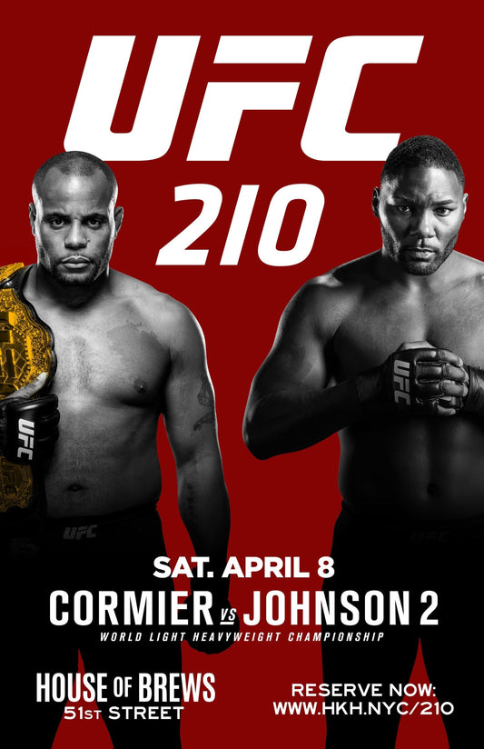 UFC 210 Cormier Vs. Johnson 2 Prelims Poster Print