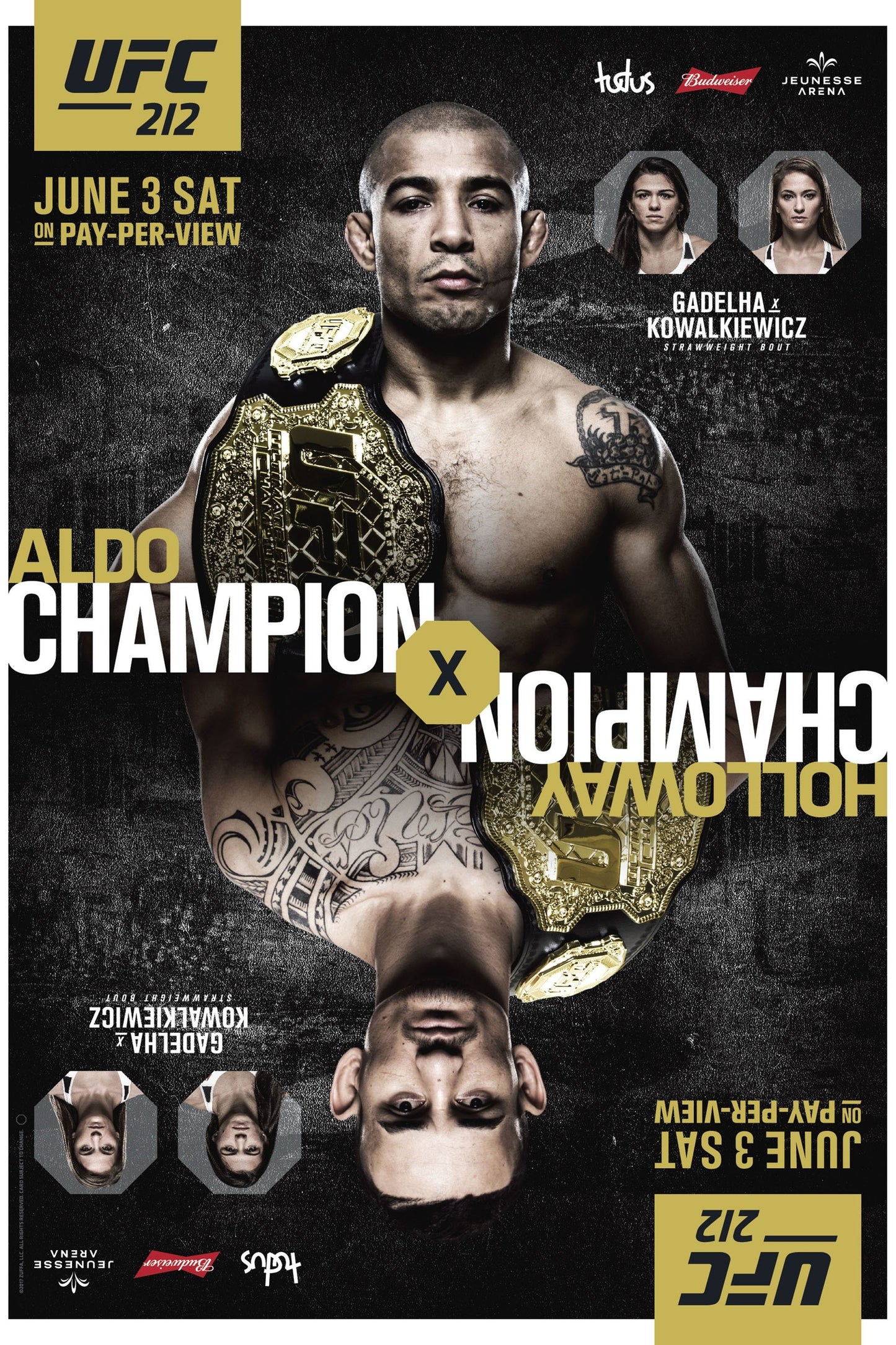 UFC 212 Aldo Vs. Holloway Keychain