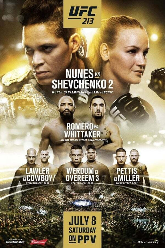UFC 213 Romero Vs. Whittaker Prelims Poster Print