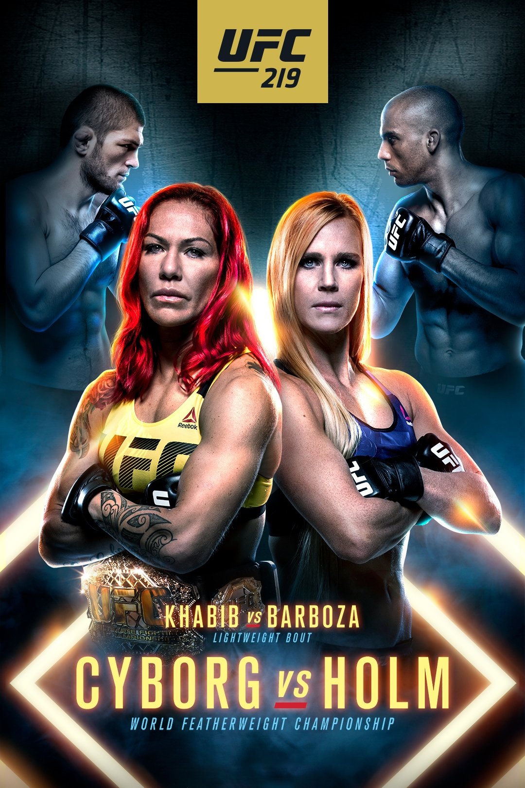 UFC 219 Cyborg Vs. Holm Poster Print