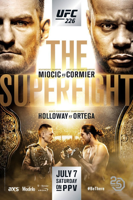 UFC 226 Miocic Vs. Cormier Poster Print