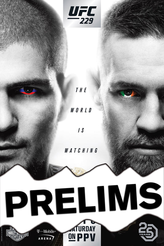 UFC 229 Khabib Vs. Mcgregor Prelims Poster Print