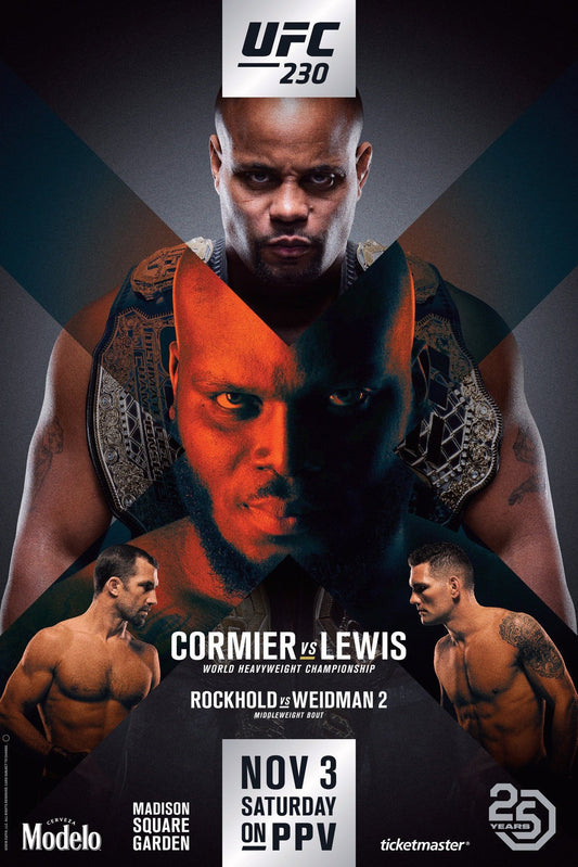UFC 230 Cormier Vs. Lewis Poster Print