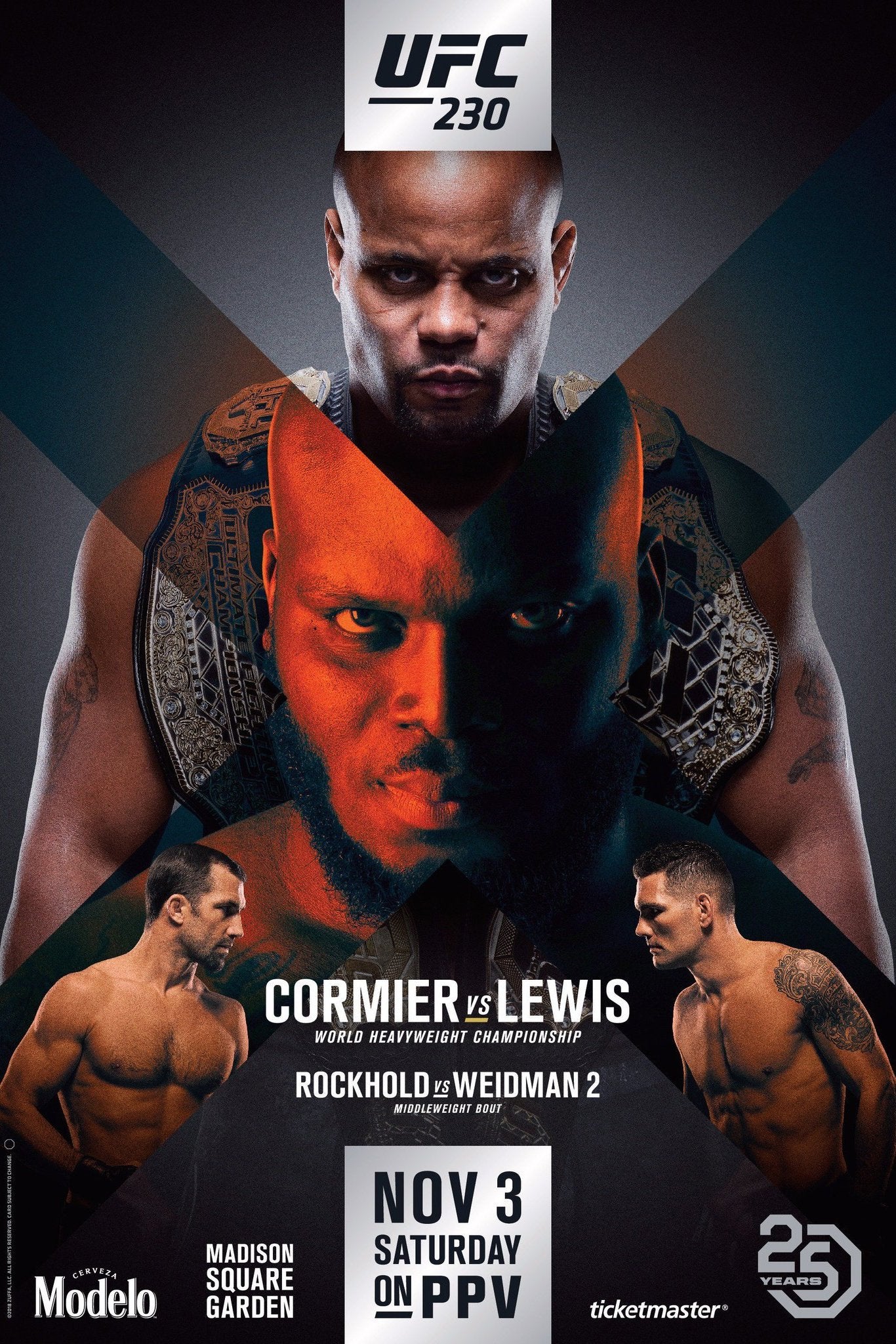 UFC 230 Cormier Vs. Lewis Jigsaw Puzzle