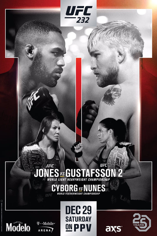 UFC 232 Jones Vs. Gustafsson 2 Keychain