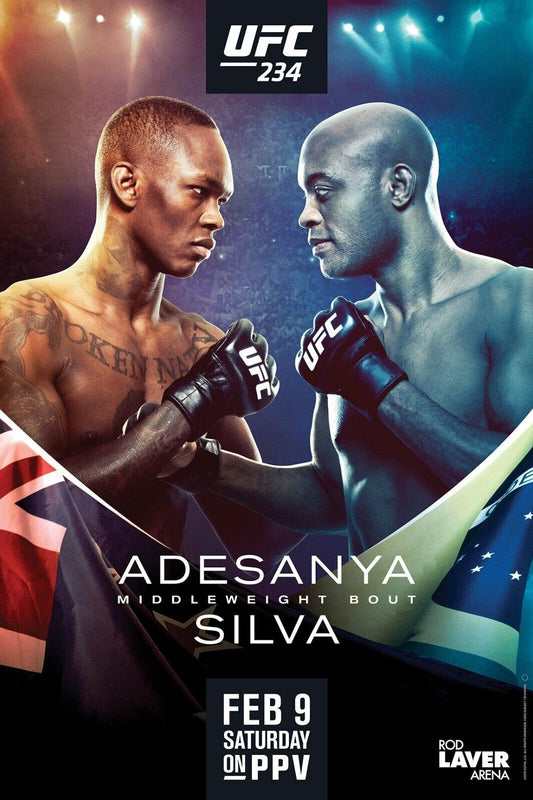 UFC 234 Adesanya Vs. Silva Keychain