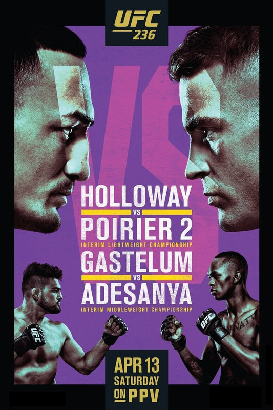 UFC 236 Holloway Vs. Poirier 2 Jigsaw Puzzle