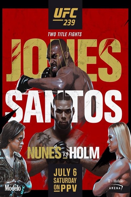 UFC 239 Jones Vs. Santos Keychain