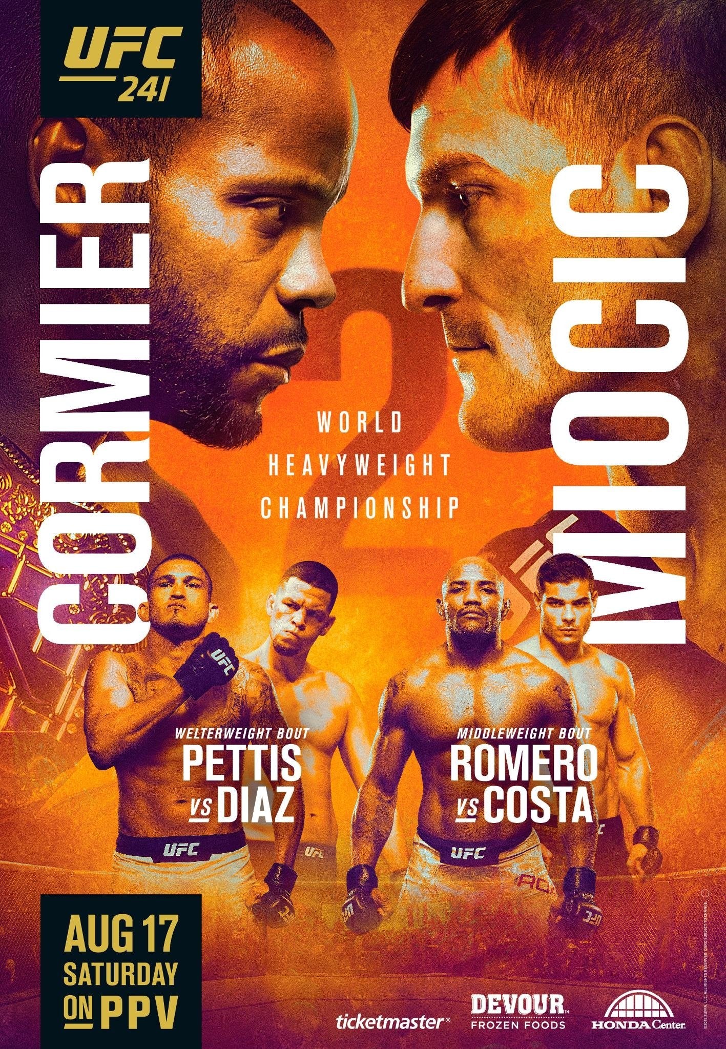 UFC 241 Cormier Vs. Miocic 2 Keychain