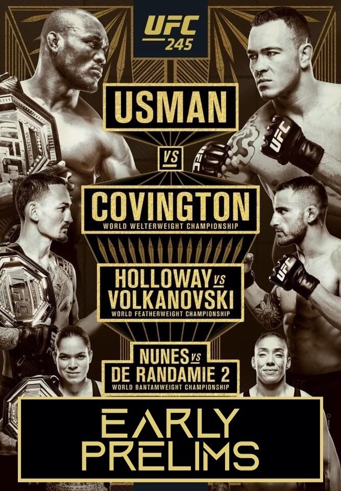 UFC 245 Usman Vs. Covington Early Prelims Poster Print