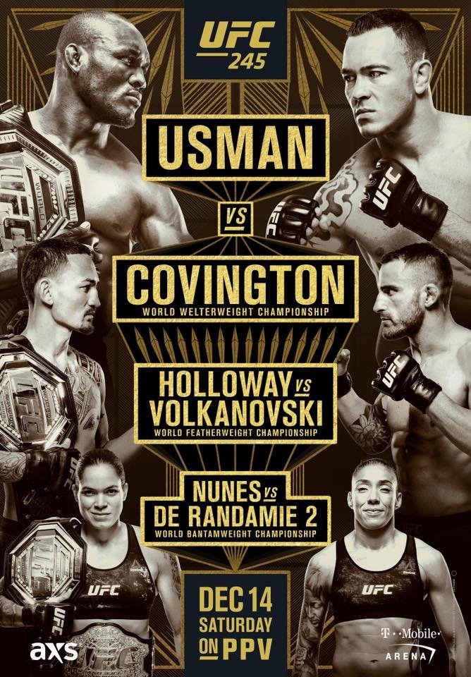 UFC 245 Usman Vs. Covington Keychain