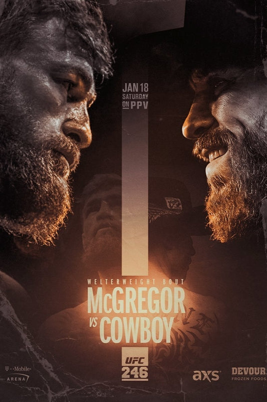UFC 246 Mcgregor Vs. Cowboy Poster Print