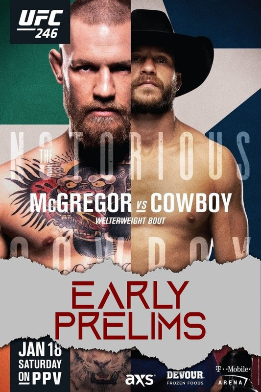 UFC 246 Mcgregor Vs. Cowboy Early Prelims Keychain