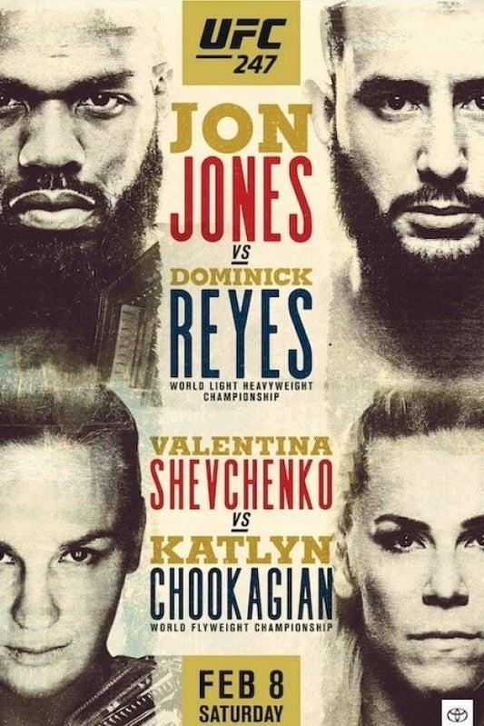 UFC 247 Jones Vs. Reyes Early Prelims Poster Print