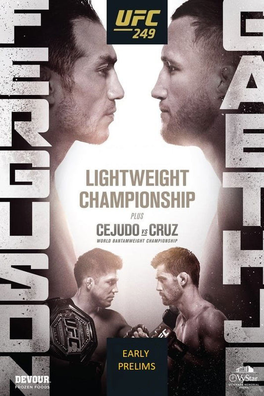 UFC 249 Ferguson Vs. Gaethje Early Prelims Poster Print