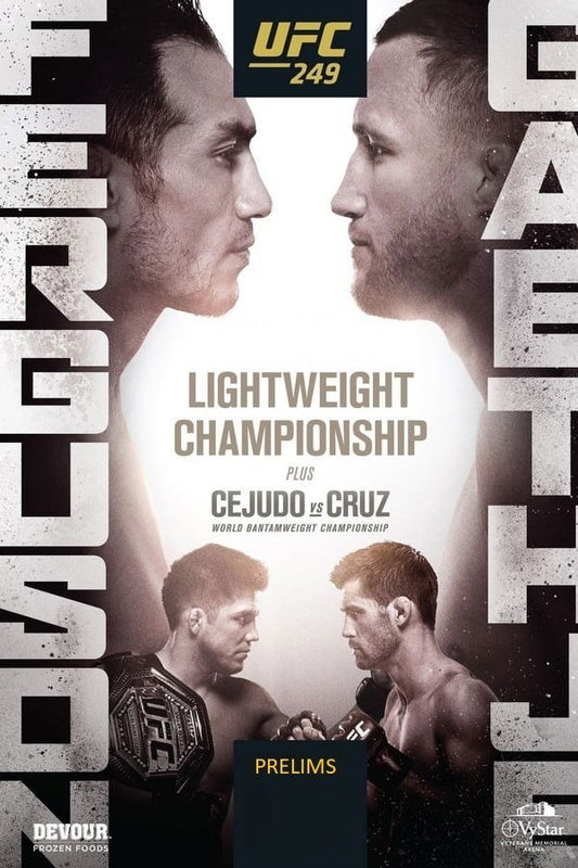 UFC 249 Ferguson Vs. Gaethje Prelims Poster Print