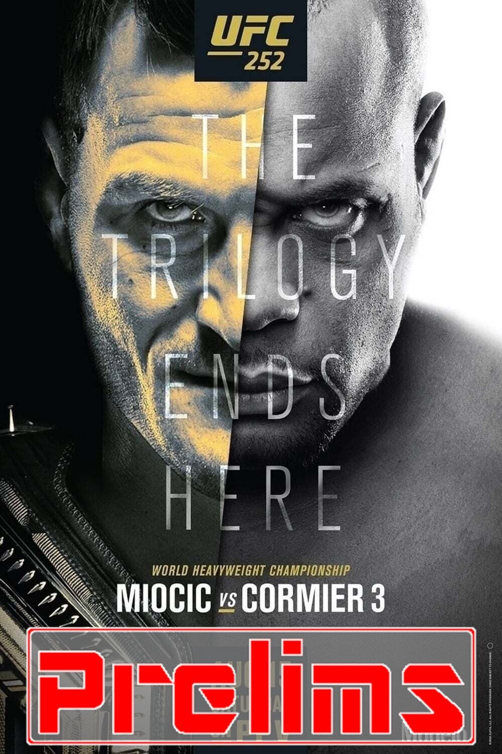 UFC 252 Miocic Vs. Cormier 3 Prelims Keychain