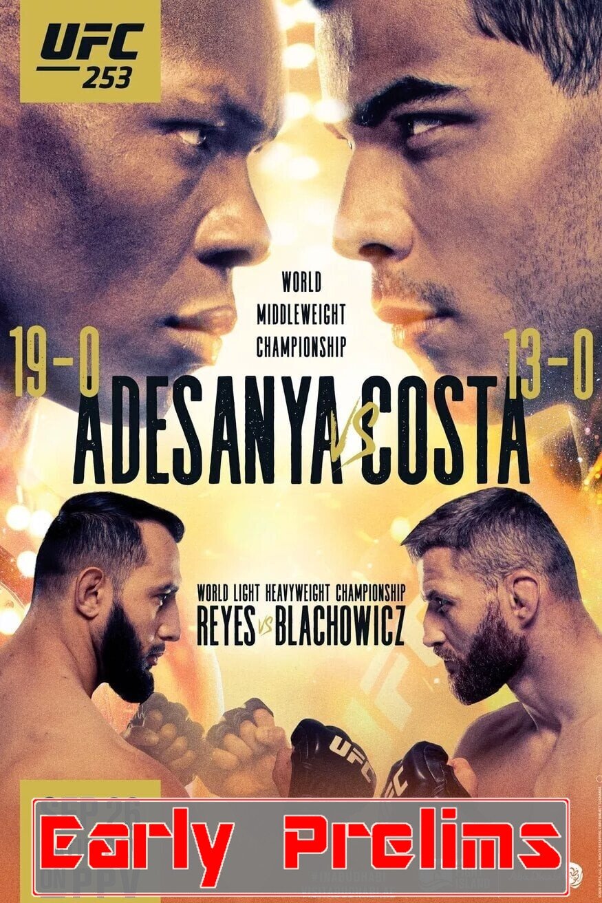 UFC 253 Adesanya Vs. Costa Early Prelims Keychain