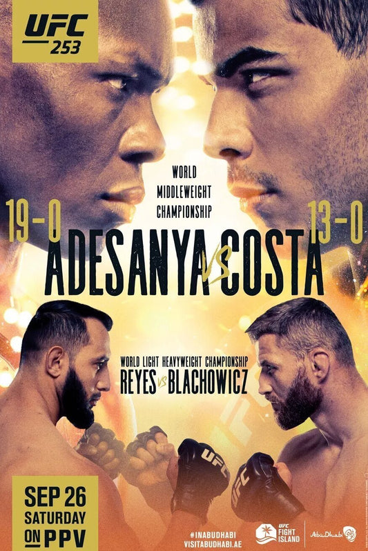 UFC 253 Adesanya Vs. Costa Keychain