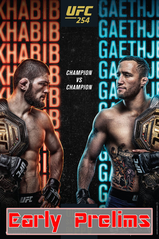 UFC 254 Khabib Vs. Gaethje Early Prelims Poster Print