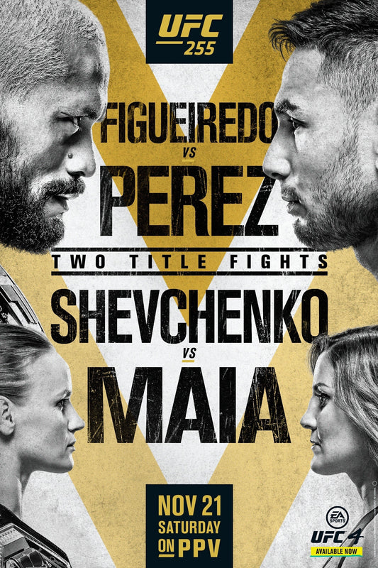 UFC 255 Figueiredo Vs. Perez Poster Print