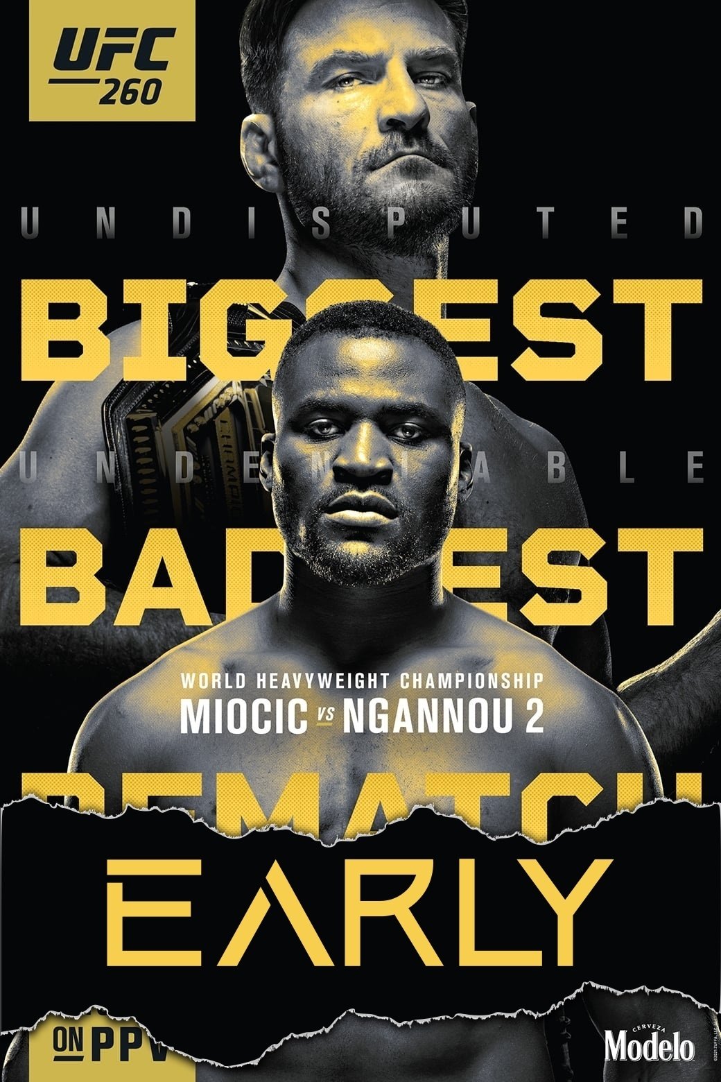 UFC 260 Miocic Vs. Ngannou 2 Early Prelims Poster Print