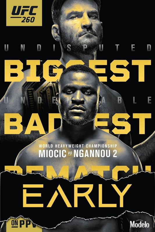 UFC 260 Miocic Vs. Ngannou 2 Early Prelims Poster Print