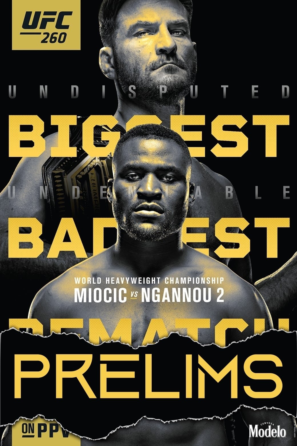 UFC 260 Miocic Vs. Ngannou 2 Prelims Poster Print