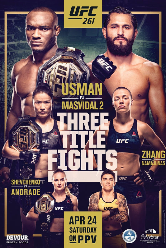 UFC 261 Usman Vs. Masvidal 2 Poster Print