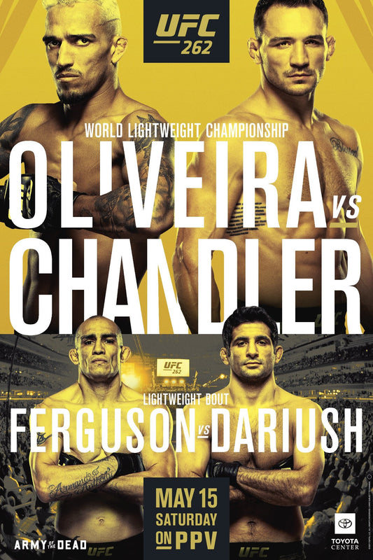 UFC 262 Oliveira Vs. Chandler Poster Print