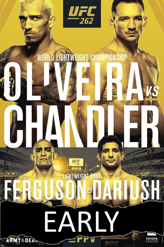 UFC 262 Oliveira Vs. Chandler Early Prelims Poster Print