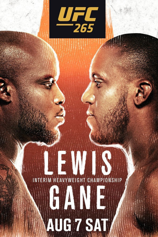 UFC 265 Lewis Vs. Gane Poster Print