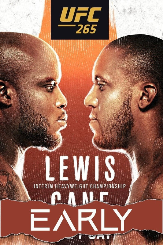 UFC 265 Lewis Vs. Gane Early Prelims Poster Print