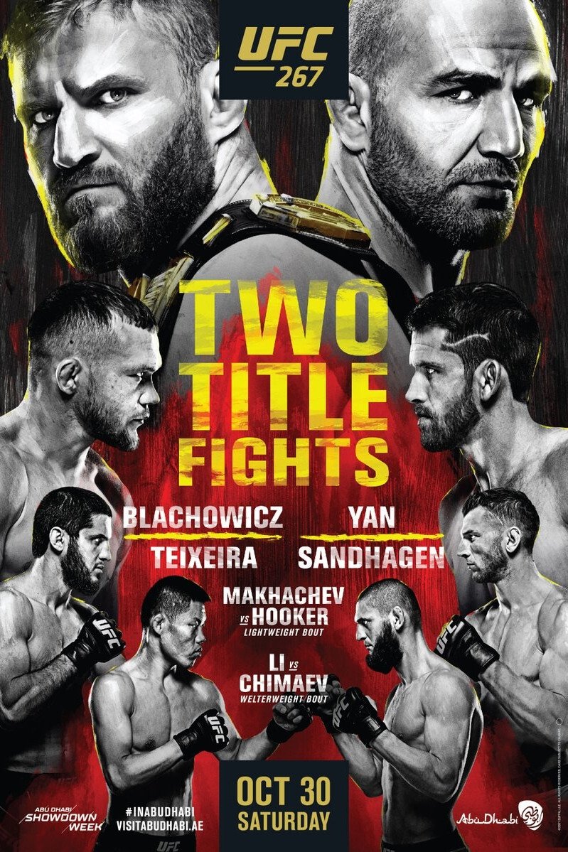 UFC 267 Blachowicz Vs. Teixeira Poster Print