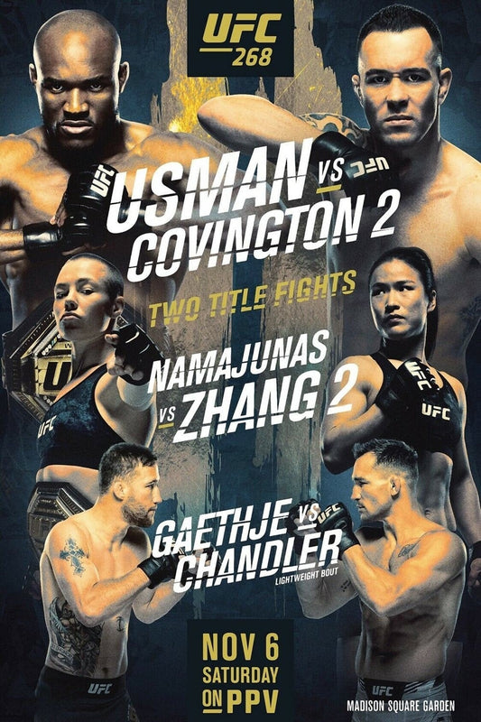 UFC 268 Usman Vs. Covington 2 Poster Print
