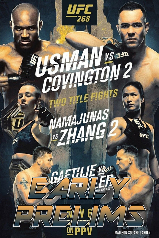 UFC 268 Usman Vs. Covington 2 Early Prelims Poster Print